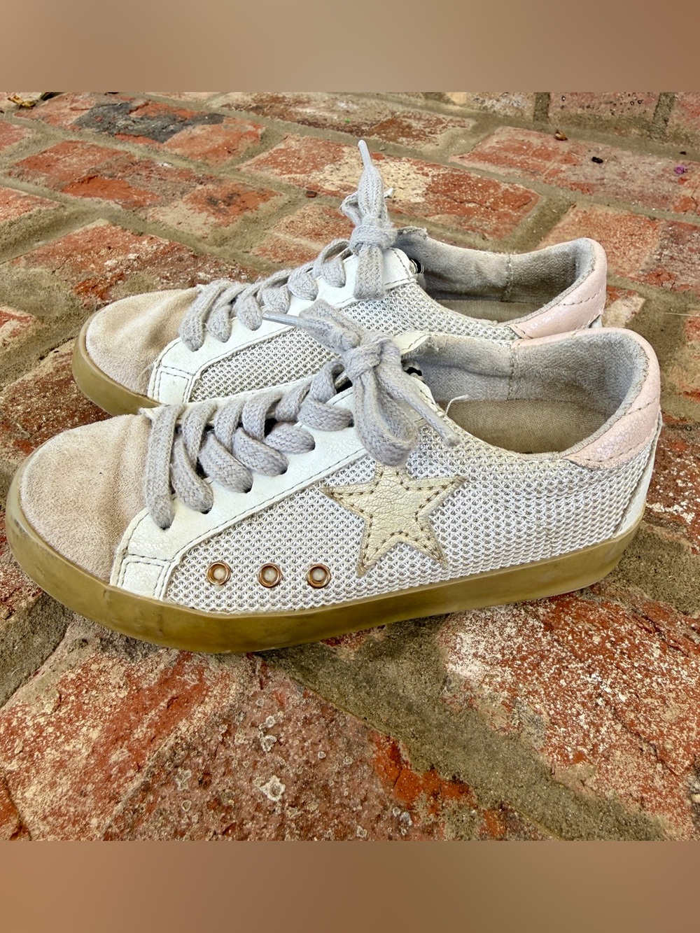 ShuShop Kids Low-Top Star Mesh Sneakers